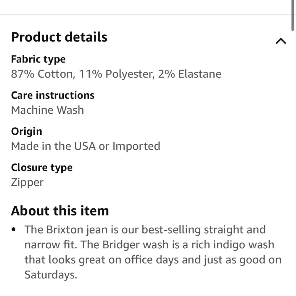 Men’s Joes Jeans “The Brixton” - Picture 4 of 6